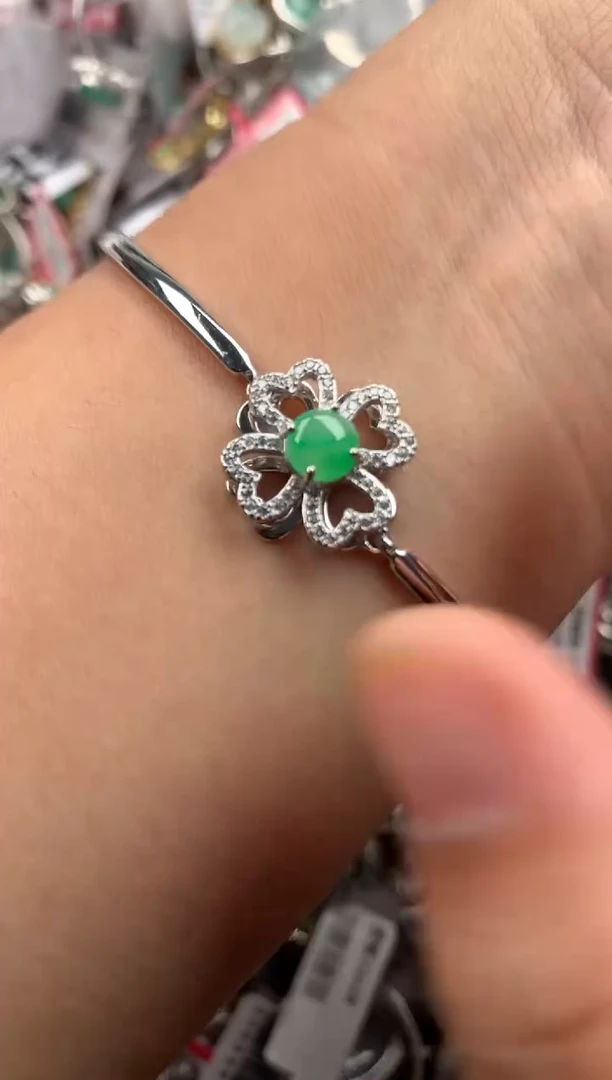 银S925镶嵌戒指翡翠111111  2