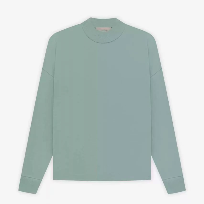 新款美潮双排长袖打底圆领情侣慵懒风宽松百搭上衣男女同款