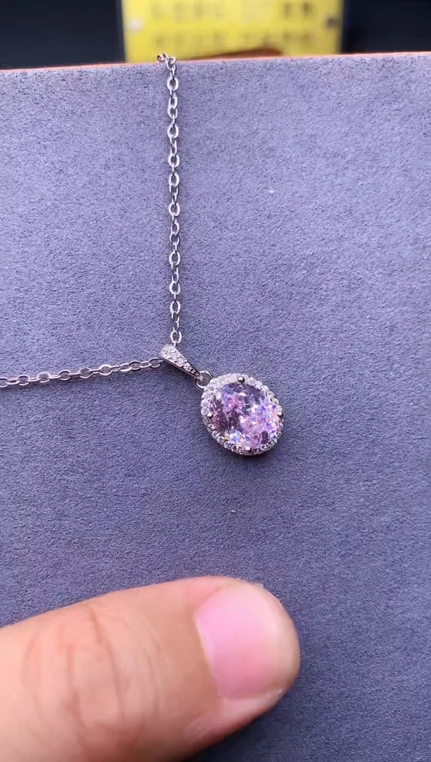 颈饰绿柱石（摩根石）银S925镶嵌00000