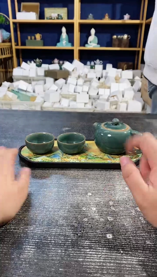 【闪购商品】其他哥窑西施壶+2杯+茶盘