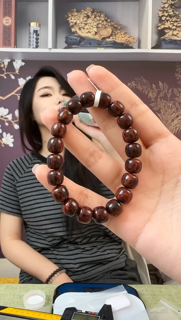 降真香手串/手链蜗**笨1.0苹果珠单圈金丝降真香