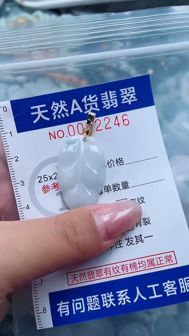 翡翠未镶嵌吊坠(不含链)1