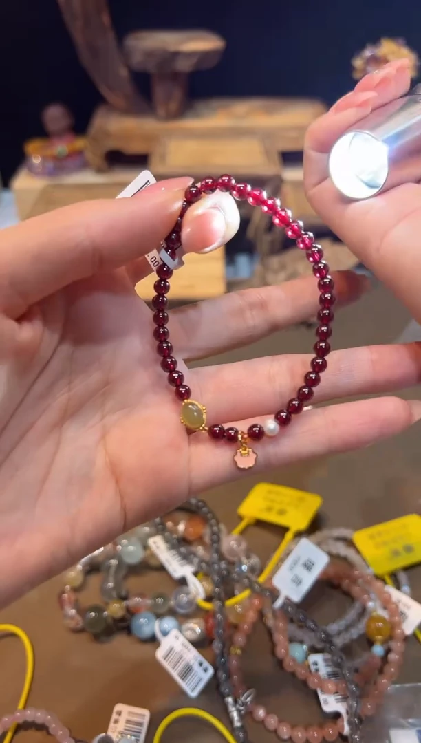 手链未镶嵌石榴石手饰@@D2434