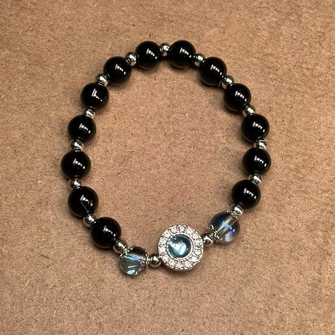 黑玛瑙 单圈精美手串 无礼盒 A032