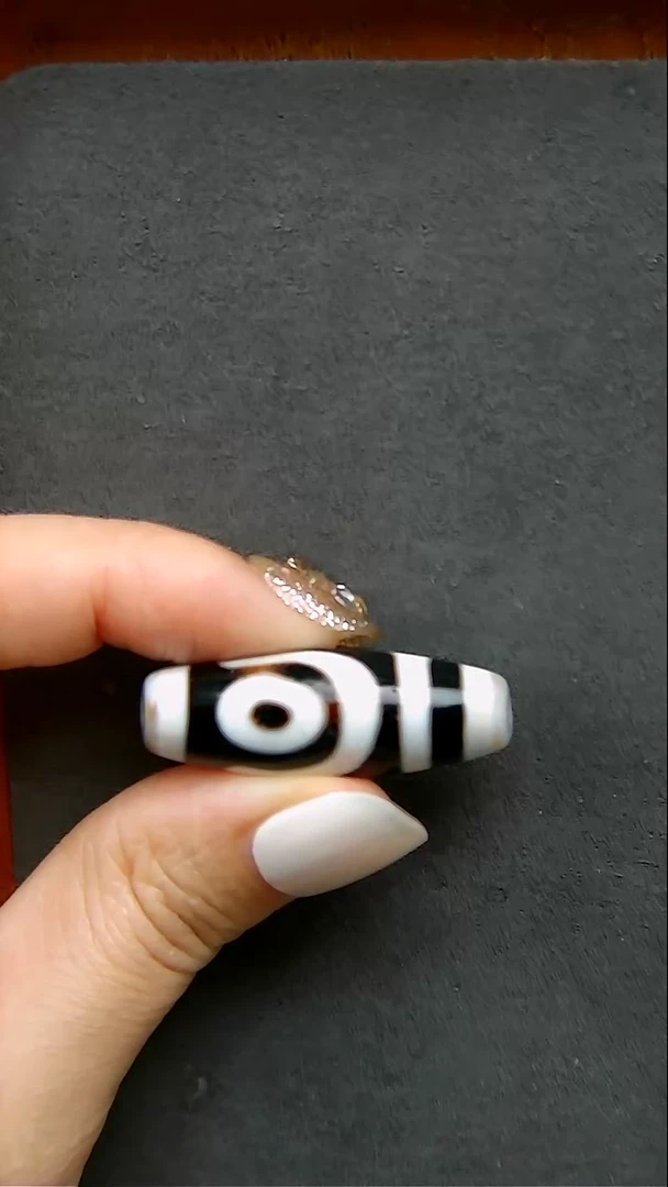 【闪购商品】玛瑙/玉髓珠宝半成品未镶嵌任晓攀两眼12*35