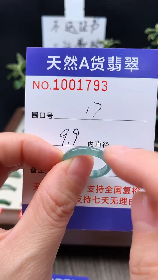 未镶嵌戒指翡翠17#