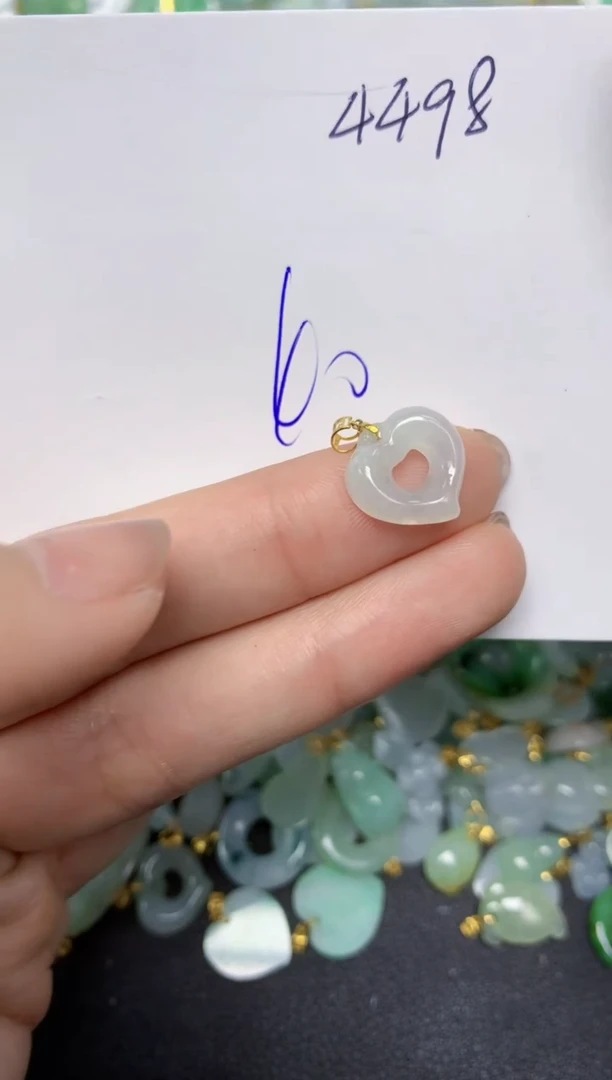 【闪购商品】翡翠颈饰18K金镶嵌 天然翡翠A货