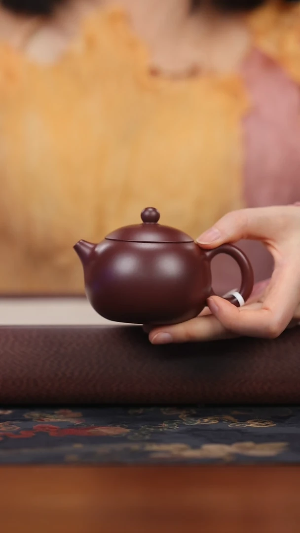 【闪购商品】紫砂茶壶hd龙血砂 西施 130cc