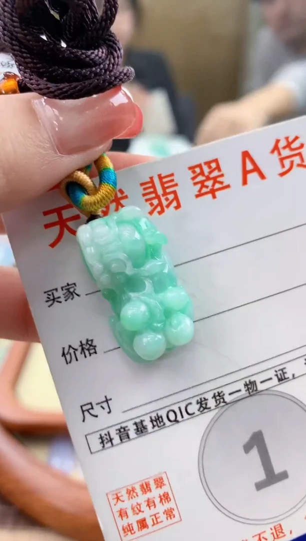 颈饰未镶嵌翡翠天然A货翡翠挂件