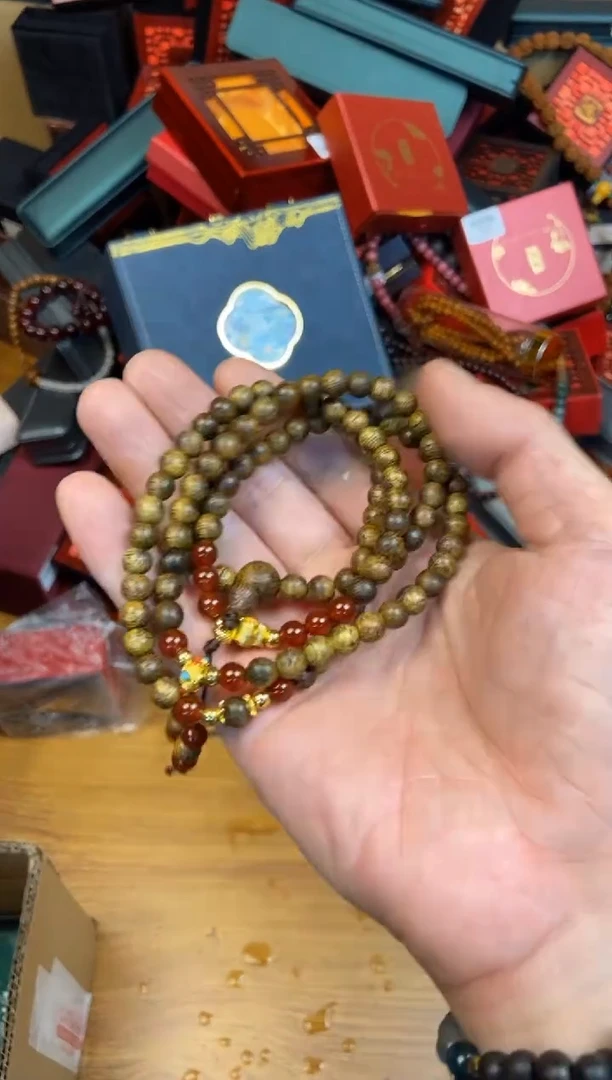 手串白奇楠沉香108颗