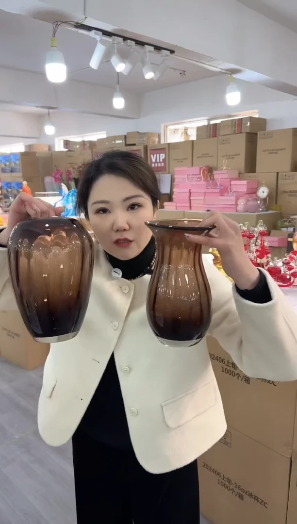 【闪购商品】琉璃椿新花器L-3晚一对