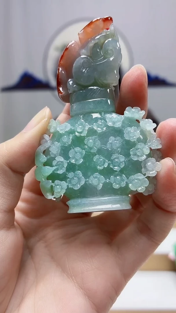 未镶嵌定制翡翠4852zm-毛货挂件27