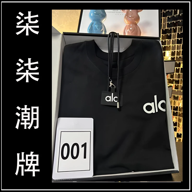 【6号】【AL黑武士】纯棉重磅潮牌落肩短袖运动半袖T恤男夏季