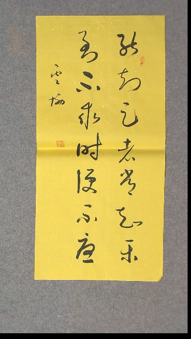 书法谭云协宁夏 副主69*34两平尺对联