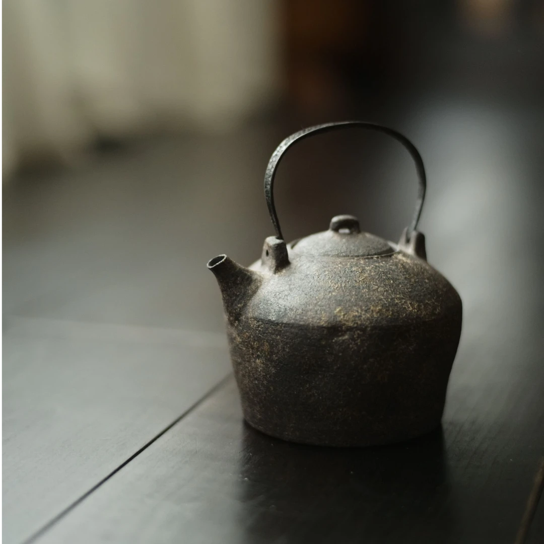 松风-山西赤贫烧 水壶-提梁-茶道