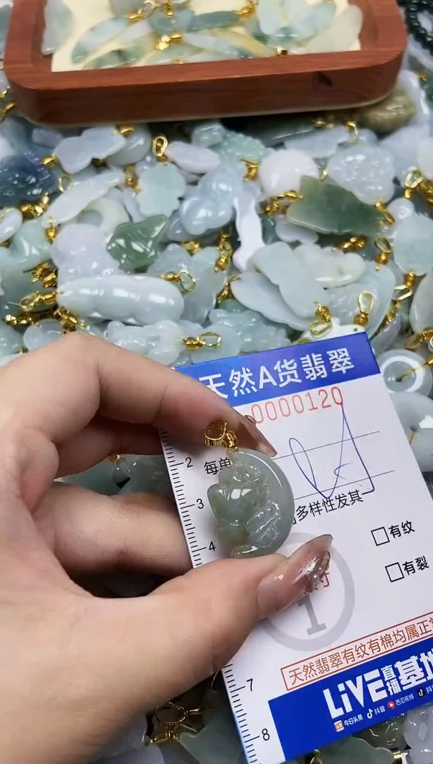 翡翠未镶嵌颈饰天然A货翡翠