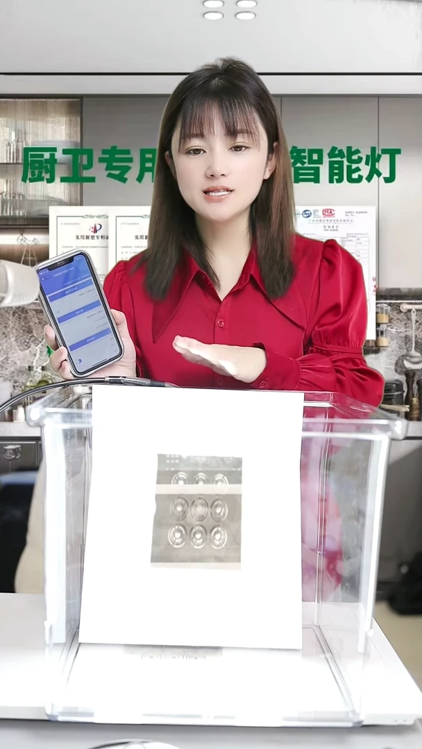 合金厨卫专用智能灯人体感应驱赶小强自动感应灯