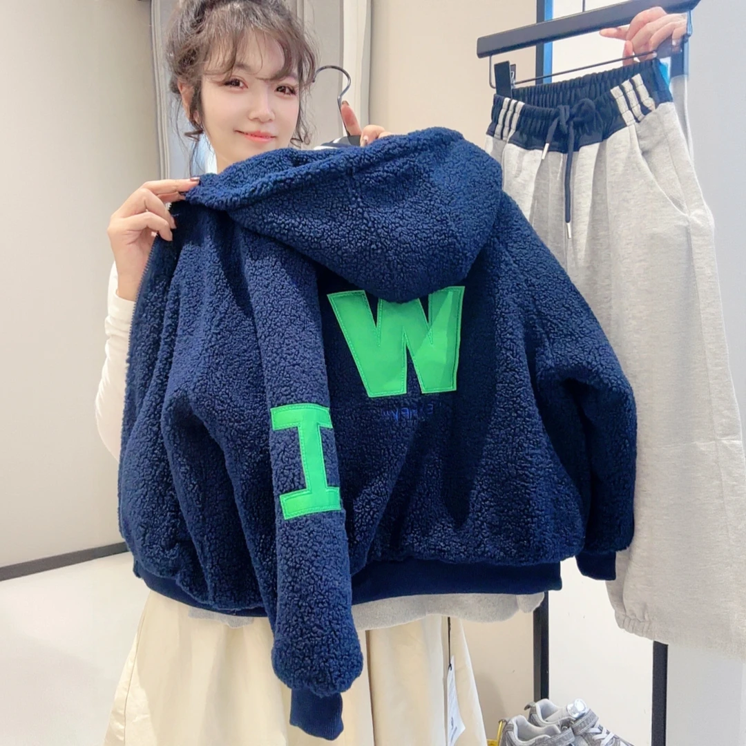 男童加绒外套秋冬季2025新款儿童加厚毛毛衣大男孩韩版冬款潮