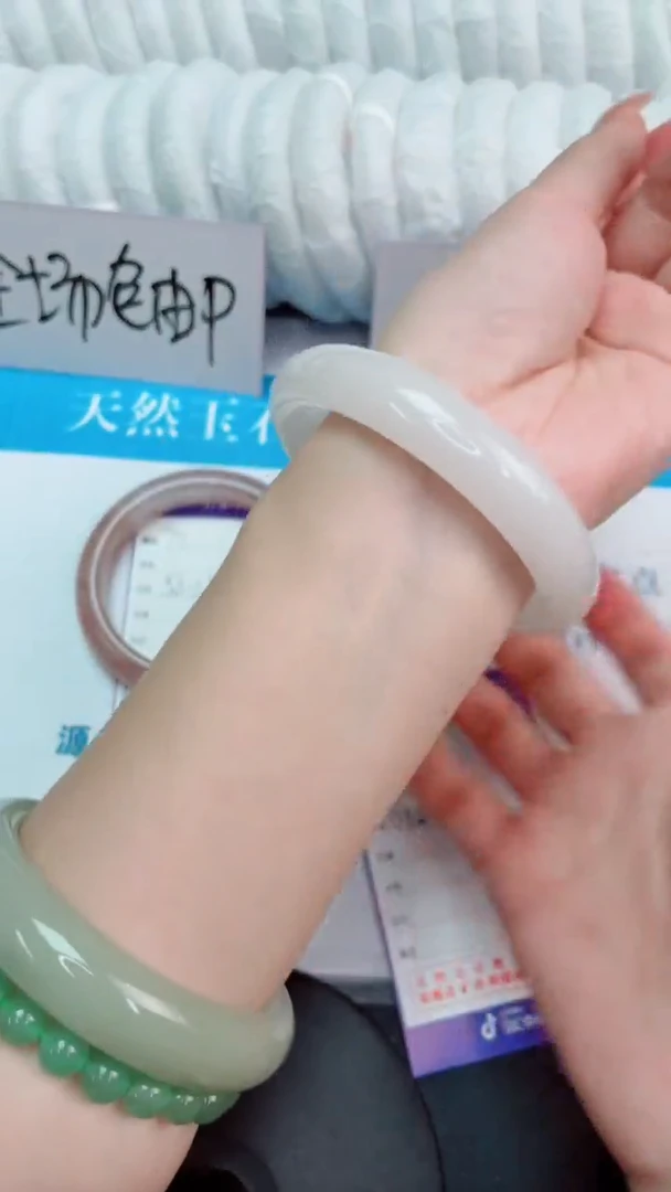 未镶嵌手镯石英质玉天山翠73-圈口63-235