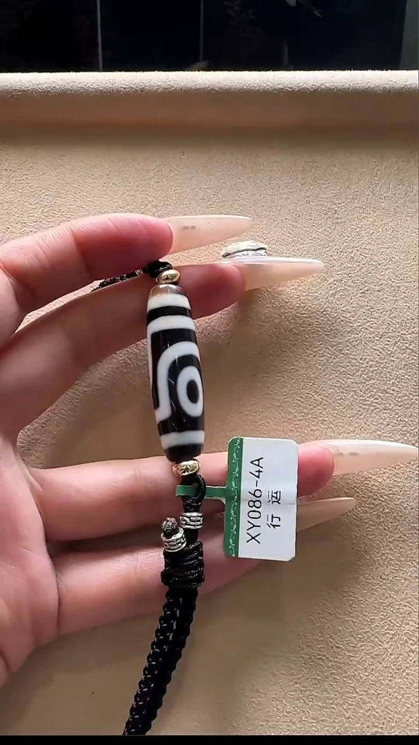 玛瑙/玉髓吊坠(不含链)未镶嵌行运纯手2眼单珠