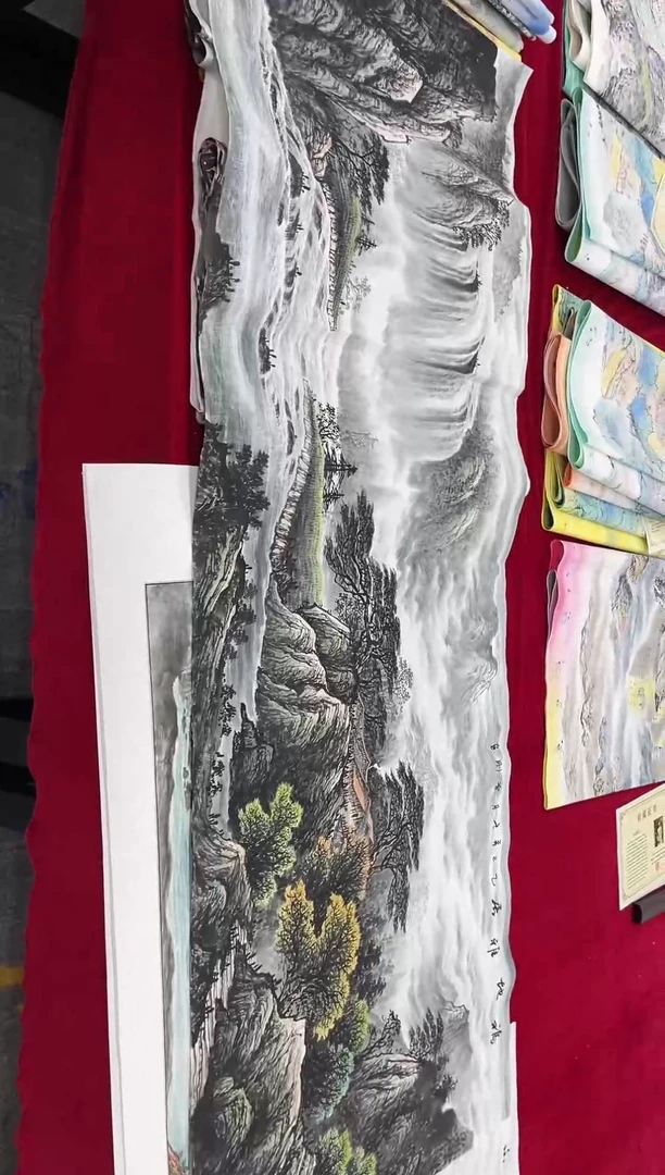 竖款年画艺术作品欣赏D28