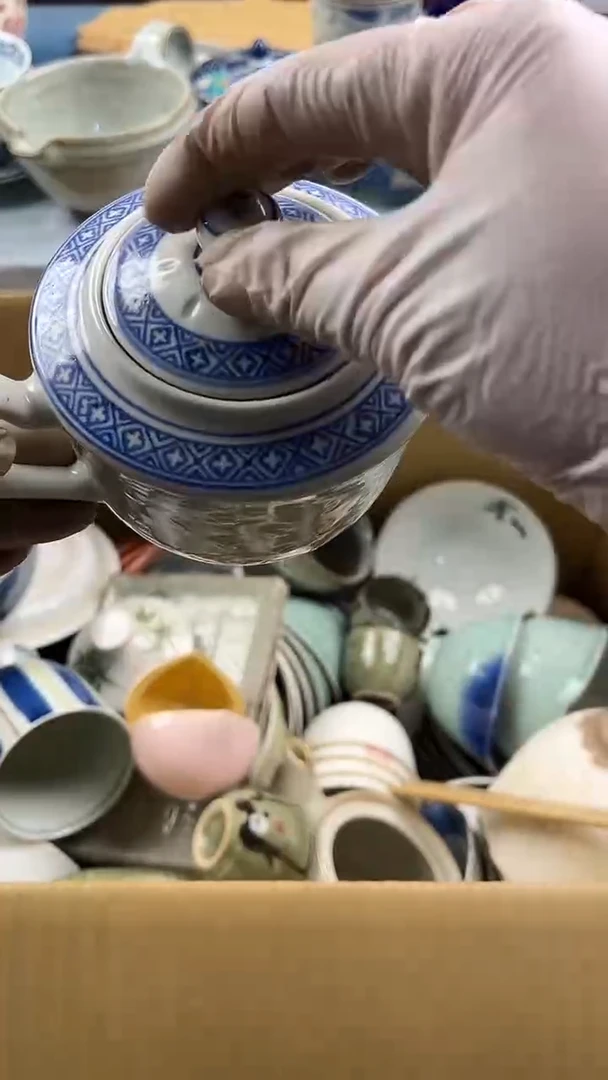 瓷片英歌瓷器满28包邮