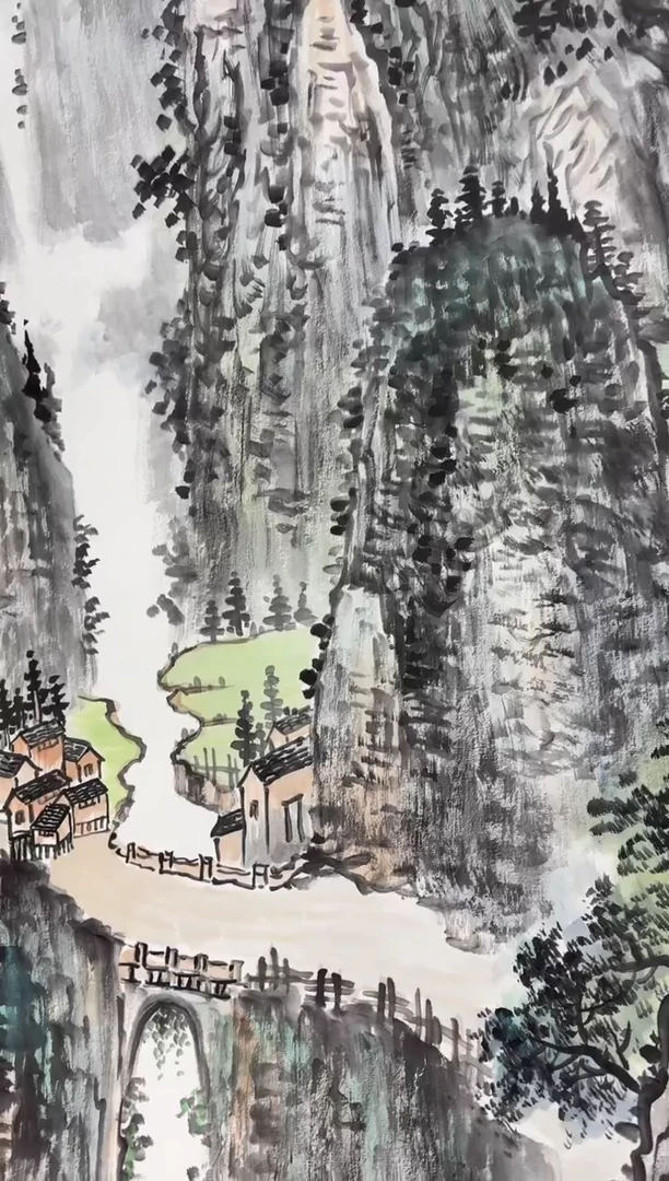 【闪购商品】国画孙桂国老师字画带亲笔合影证书2-77