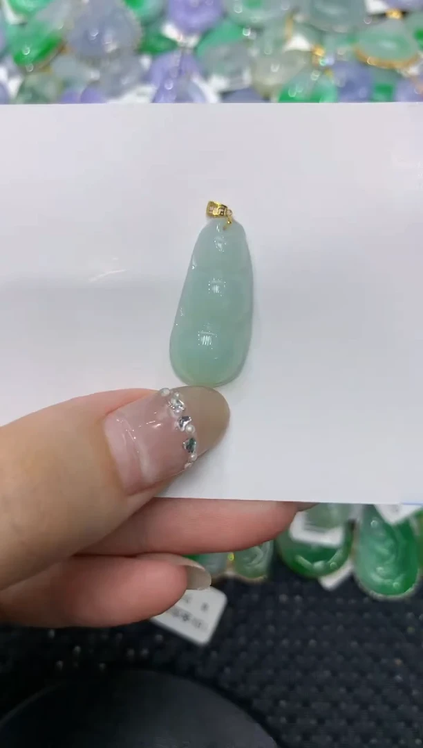 【闪购商品】翡翠颈饰18K金镶嵌222222222