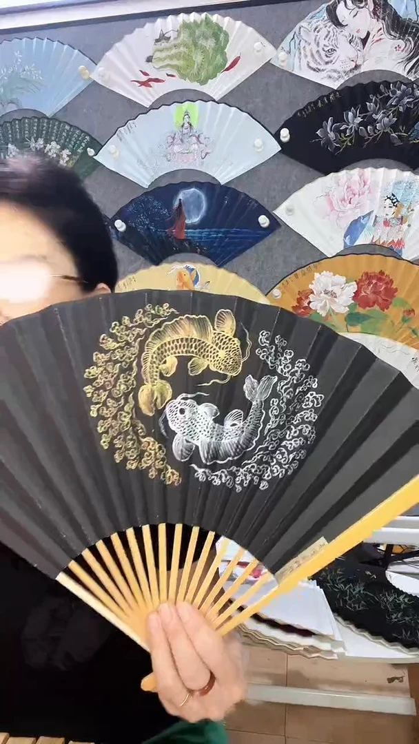 扇子九五寸十六方玉竹折扇