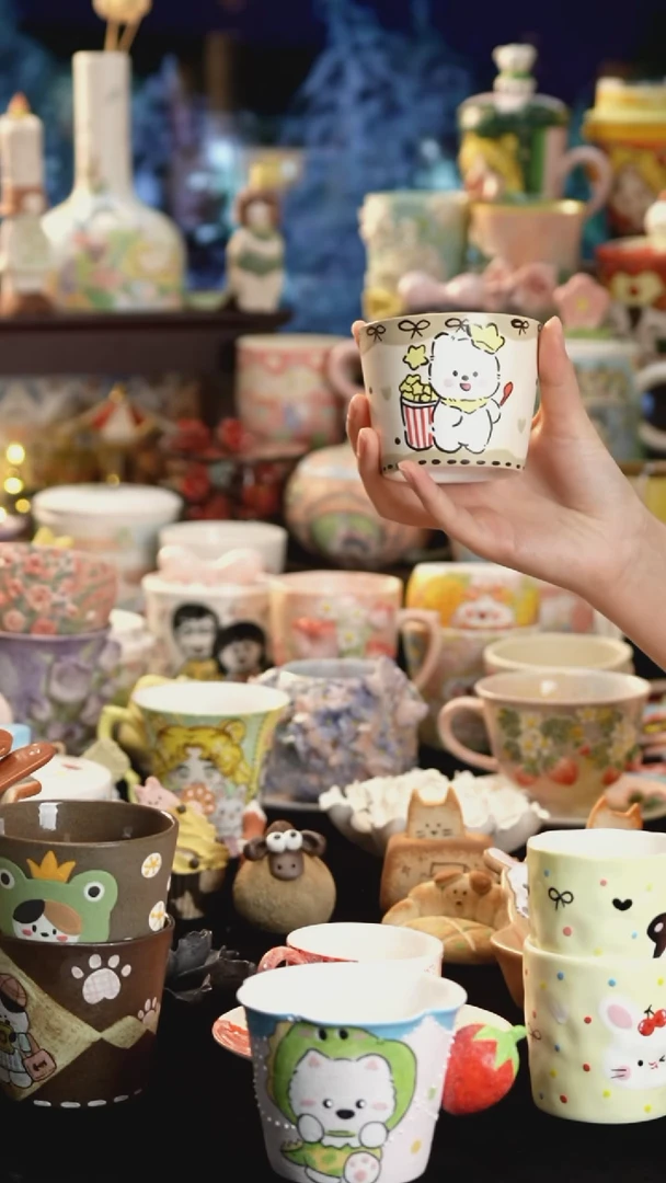 其他陶景德镇釉下彩手绘设计师款陶瓷