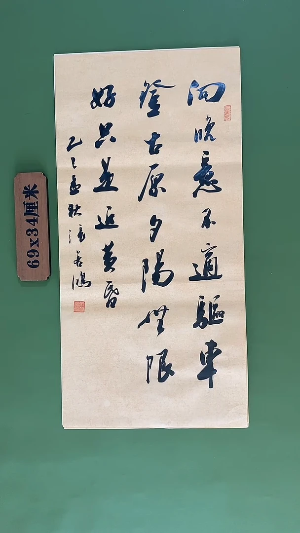 书法书法 张若鸿 尺寸69cm*34cm