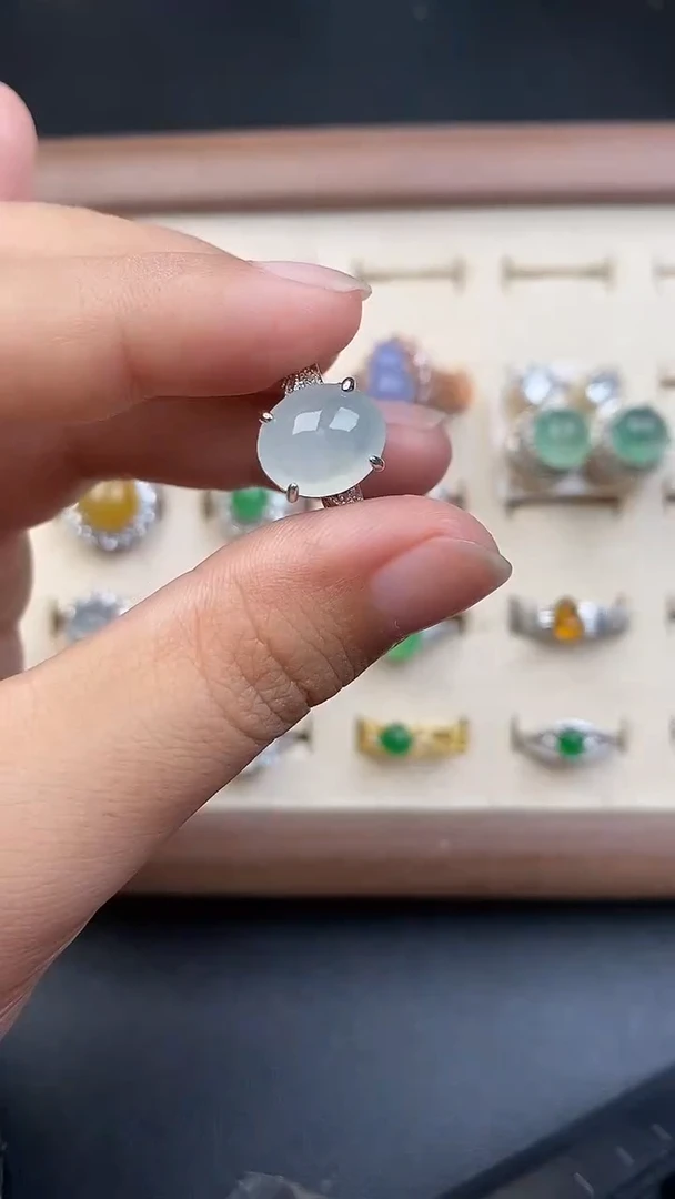 银S925镶嵌定制翡翠5685685