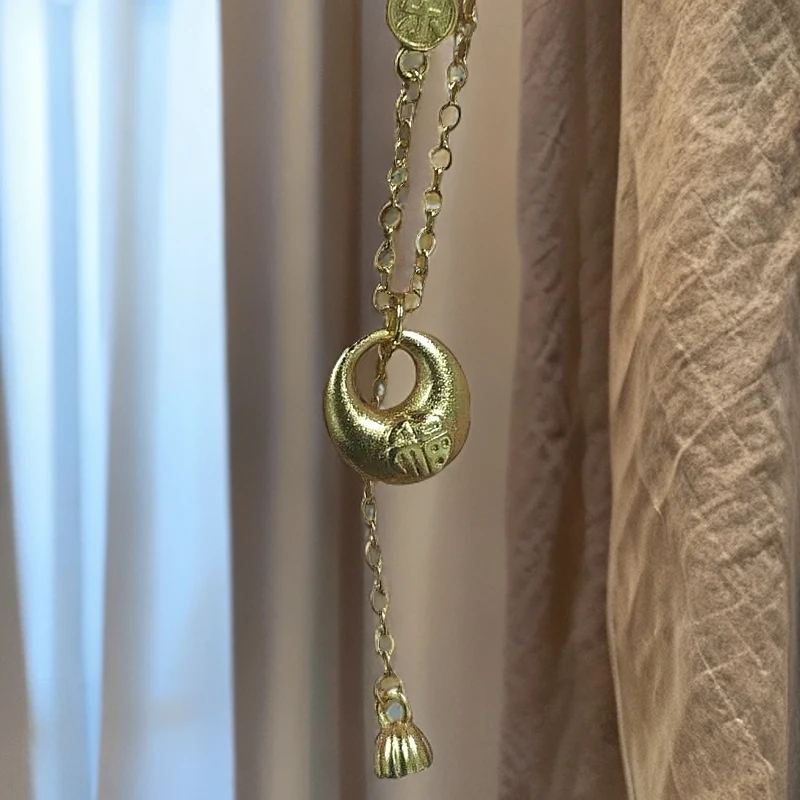 高奢金哥--平安喜乐小胖v福项链c70