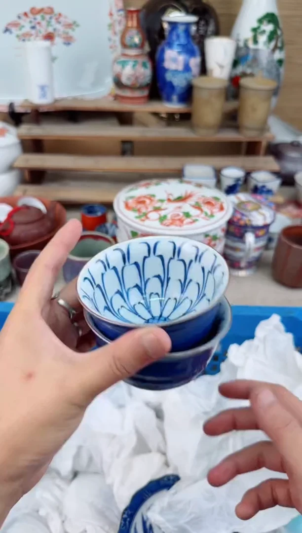 瓷片茶盏陶瓷陶器834