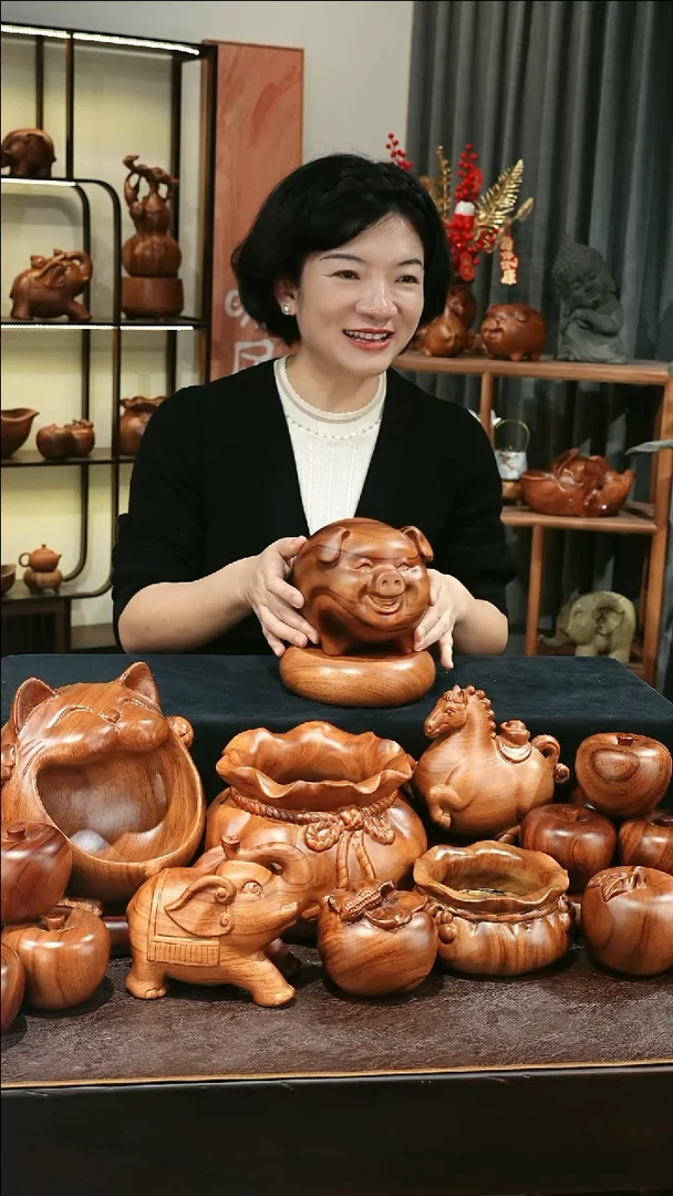 木MB066-1福猪摆件微瑕福利3169