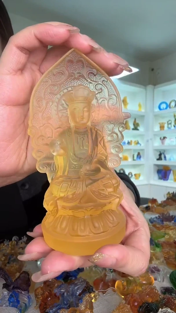 手工艺品琉璃地藏王