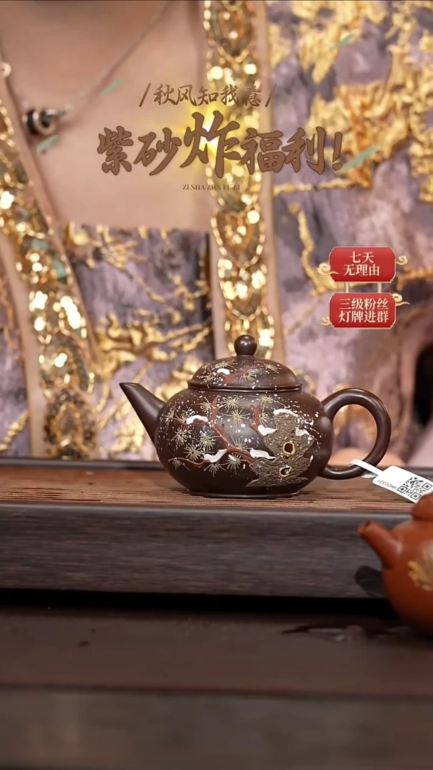 茶壶紫砂原矿紫砂壶160cc