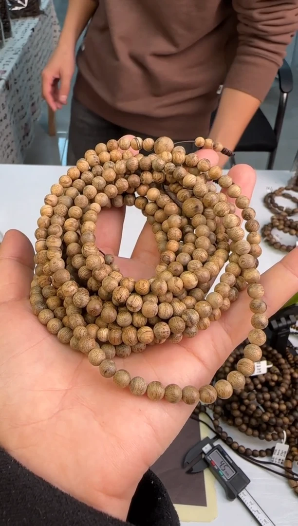 【闪购商品】沉香手串柬埔寨菩萨棋天然野沉香5mm多样性发1