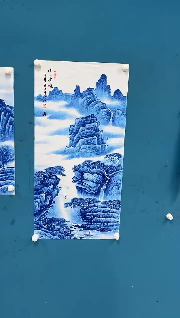 国画王夫怀-三尺山水-012