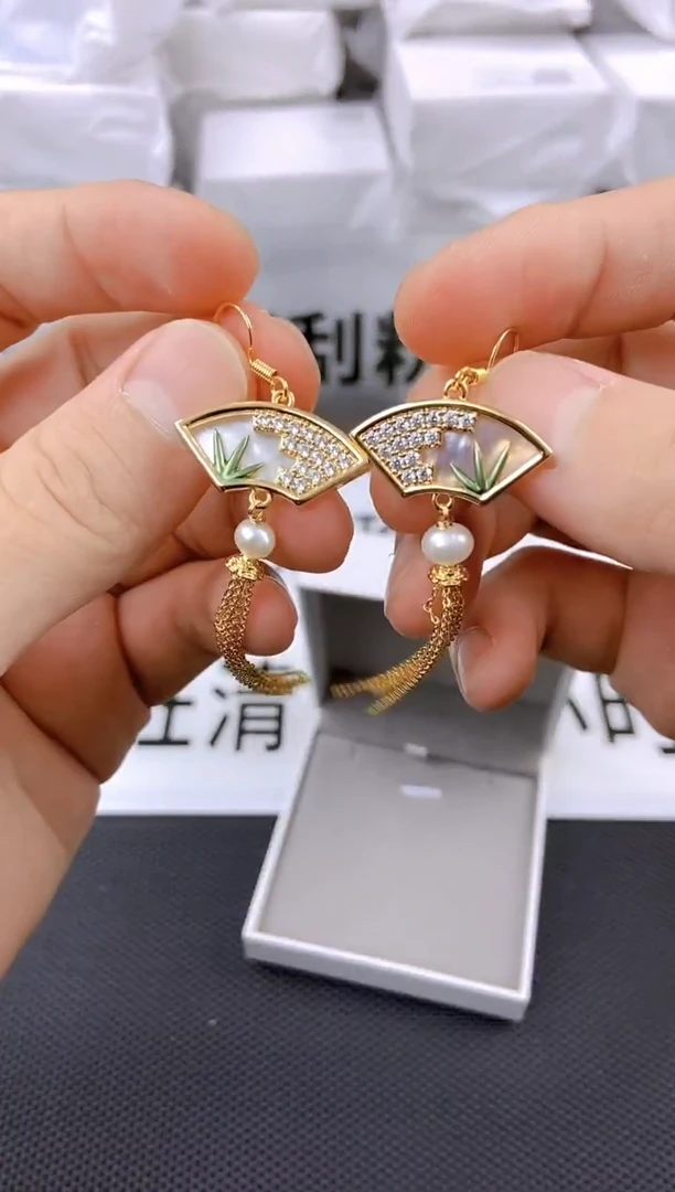 未镶嵌耳饰淡水珍珠ed1030