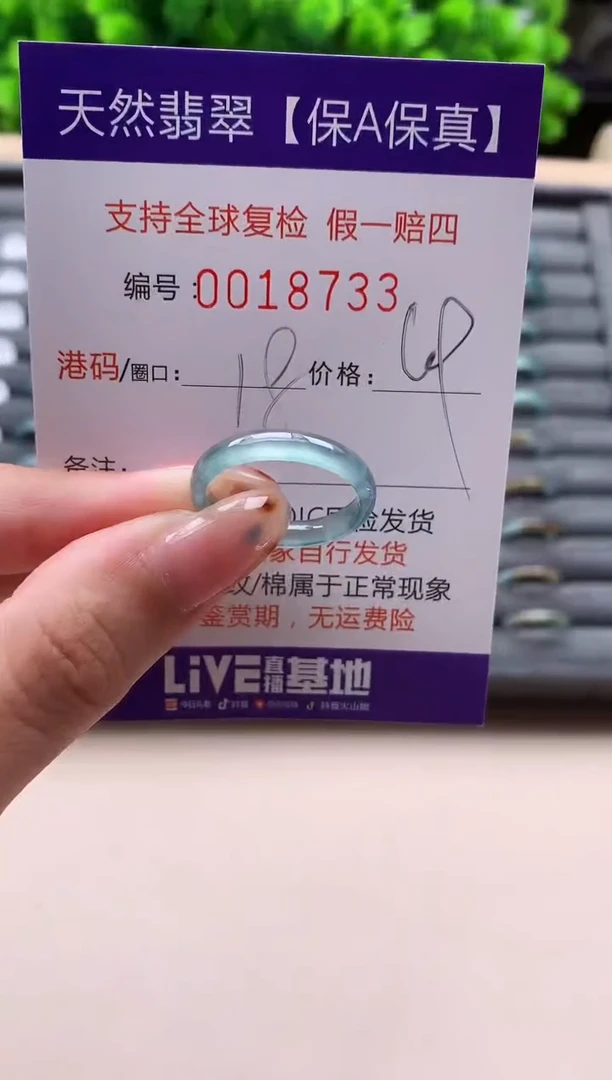 未镶嵌戒指翡翠天然  18733