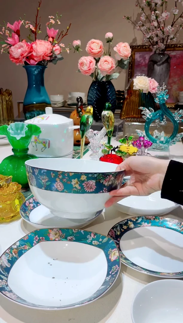 【闪购商品】琉璃手工艺品绿野仙踪 8寸汤碗1只