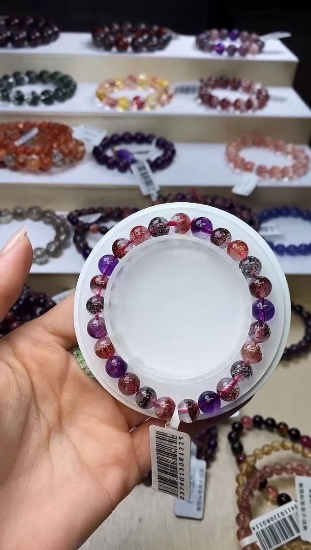 【闪购商品】水晶手链未镶嵌黑加仑超七7m+