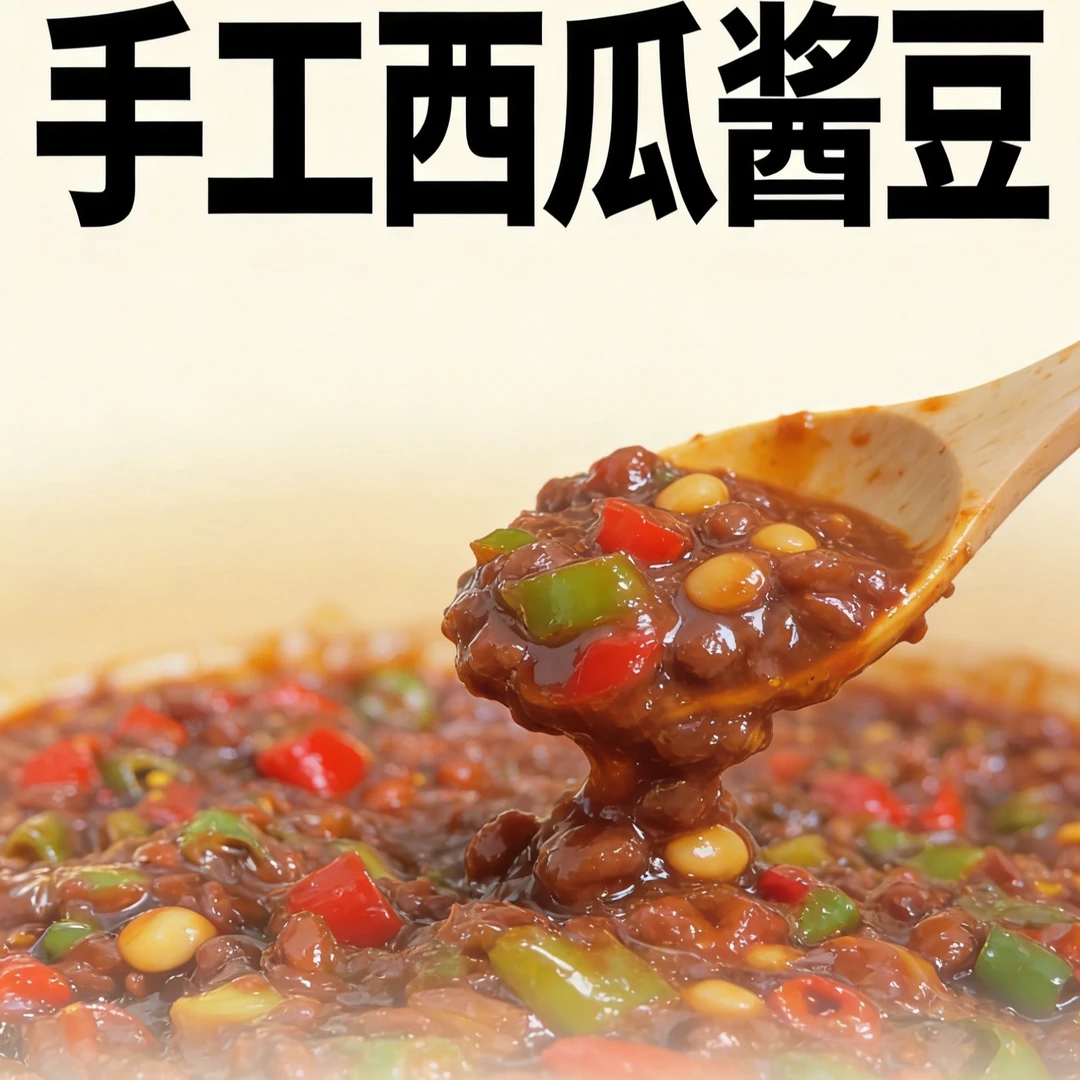 河南特产西瓜酱豆五香香辣打开即食方便下饭酱熟酱