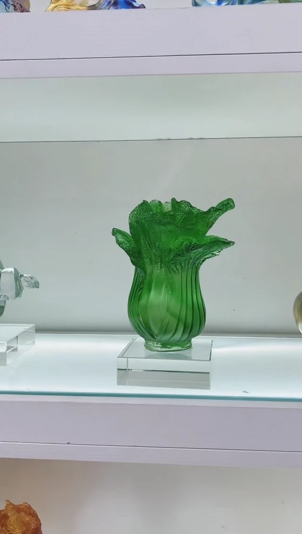 手工艺品琉璃古法琉璃白菜