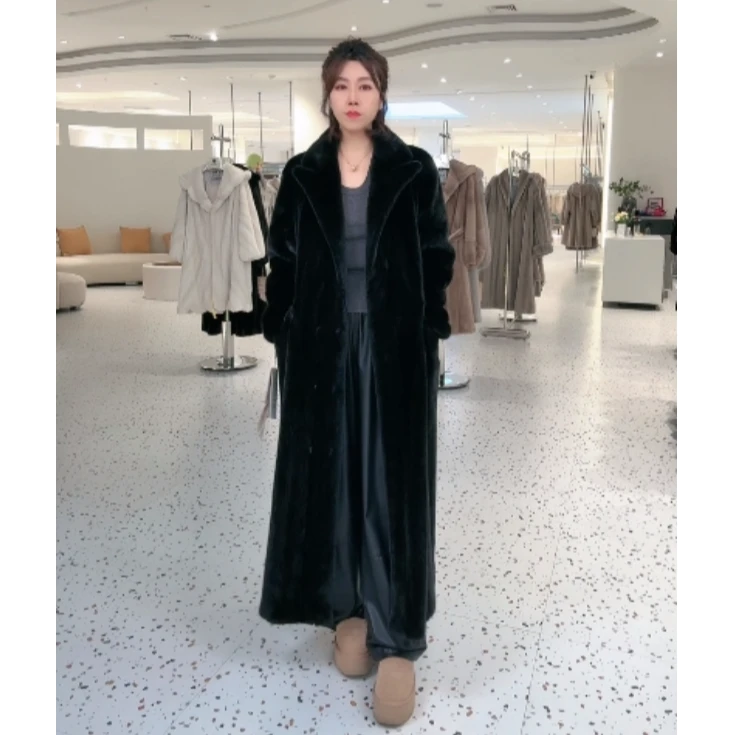 LP6668女款气质轻奢时尚女士设计师秋冬冬季潮流外套水貂貂皮