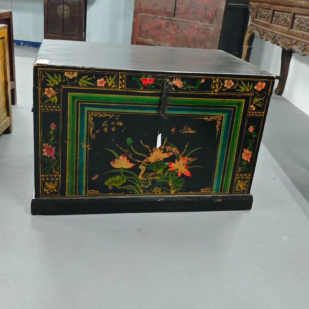 彩绘茶水柜老物件