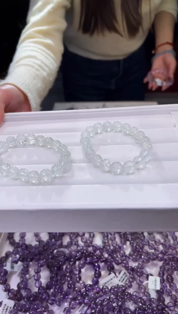 【闪购商品】水晶/未镶嵌47号珠宝水晶手串/多样性发一