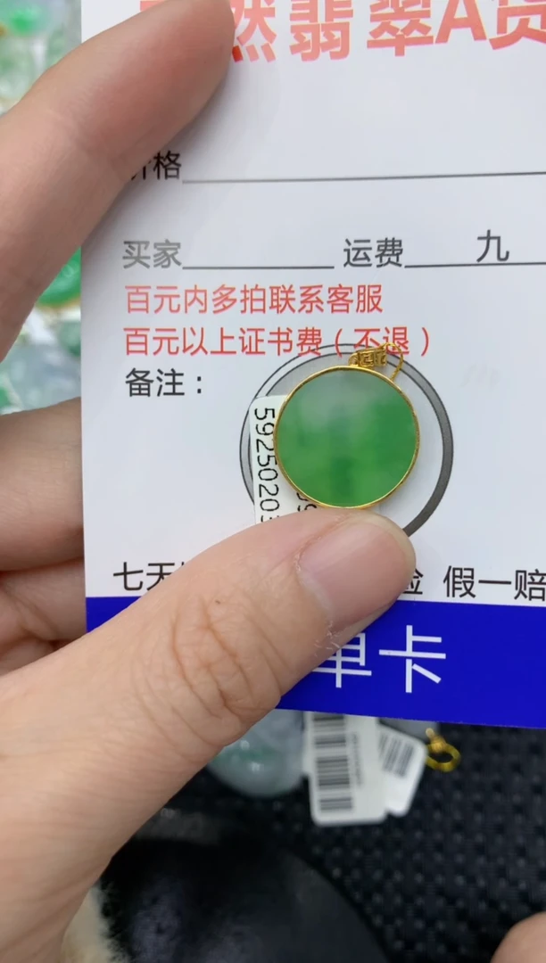 【闪购商品】翡翠颈饰18K金镶嵌11111111111