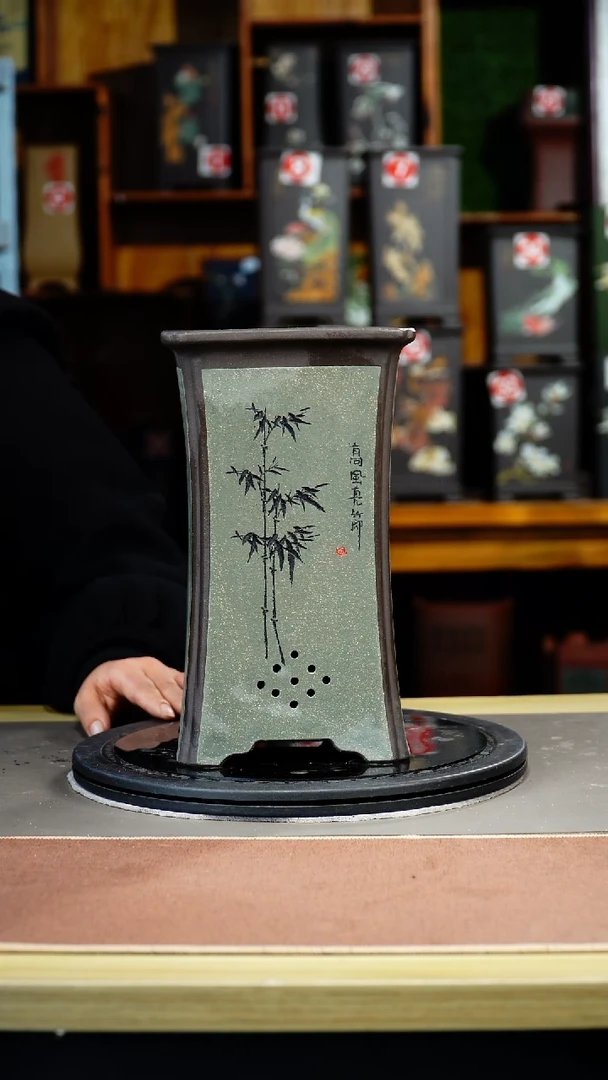 紫砂花盆紫砂花盆